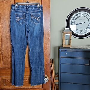 Nine West Mariana Tummy‑Control Bootcut Jeans W29‎ – Dark Wash Y2K Vibes